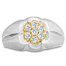 Men's 1/2ct Diamond Ring In 14K Two-Tone Gold Image-1