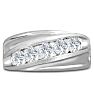 Men's 1ct Diamond Ring In 10K White Gold Image-1