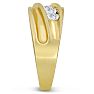 Men's 1ct Diamond Ring In 10K Yellow Gold Image-5