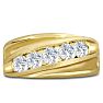 Men's 1ct Diamond Ring In 14K Yellow Gold Image-1