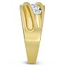 Men's 1ct Diamond Ring In 14K Yellow Gold Image-5