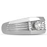 Men's 1/2ct Diamond Ring In 14K White Gold Image-2