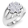 Men's 1ct Diamond Ring In 10K White Gold Image-2