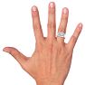 Men's 1ct Diamond Ring In 10K White Gold Image-6