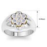 Men's 1ct Diamond Ring In 10K Two-Tone Gold Image-5