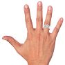 Men's 1ct Diamond Ring In 10K Two-Tone Gold Image-6