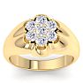 Men's 1ct Diamond Ring In 14K Yellow Gold Image-1