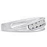 Men's 1/4ct Diamond Ring In 14K White Gold Image-2