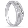 Men's 1/4ct Diamond Ring In 14K White Gold Image-6