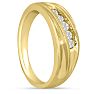 Men's 1/4ct Diamond Ring In 14K Yellow Gold Image-6