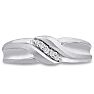 Men's 1/10ct Diamond Ring In 10K White Gold Image-1