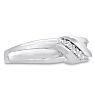 Men's 1/10ct Diamond Ring In 10K White Gold Image-2