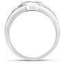 Men's 1/10ct Diamond Ring In 10K White Gold Image-4