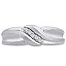 Men's 1/10ct Diamond Ring In 14K White Gold Image-1