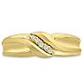 Men's 1/10ct Diamond Ring In 14K Yellow Gold Image-1