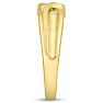 Men's 1/10ct Diamond Ring In 14K Yellow Gold Image-5