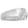 Men's 1/4ct Diamond Ring In 14K White Gold Image-2