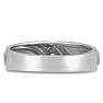 Men's .05ct Diamond Ring In 10K White Gold Image-3