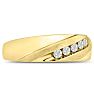Men's 1/4ct Diamond Ring In 10K Yellow Gold Image-2