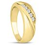Men's 1/4ct Diamond Ring In 10K Yellow Gold Image-6