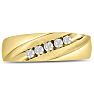 Men's 1/4ct Diamond Ring In 14K Yellow Gold Image-1
