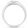 Men's 1/10ct Diamond Ring In 14K White Gold Image-4