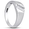Men's 1/10ct Diamond Ring In 14K White Gold Image-6