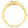 Men's 1/10ct Diamond Ring In 14K Yellow Gold Image-4