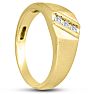 Men's 1/10ct Diamond Ring In 14K Yellow Gold Image-6