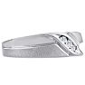 Men's 1/10ct Diamond Ring In 14K White Gold Image-2
