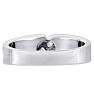 Men's 1/10ct Diamond Ring In 14K White Gold Image-3