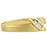 Men's 1/10ct Diamond Ring In 14K Yellow Gold Image-2