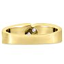 Men's 1/10ct Diamond Ring In 14K Yellow Gold Image-3