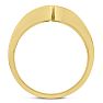Men's 1/10ct Diamond Ring In 14K Yellow Gold Image-4