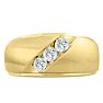 Men's 1/2ct Diamond Ring In 10K Yellow Gold Image-1