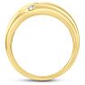 Men's 1/2ct Diamond Ring In 10K Yellow Gold Image-4