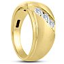 Men's 1/2ct Diamond Ring In 10K Yellow Gold Image-6