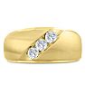Men's 1/2ct Diamond Ring In 14K Yellow Gold Image-1