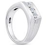 Men's 1/2ct Diamond Ring In 14K White Gold Image-6