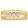 Men's 1/2ct Diamond Ring In 14K Yellow Gold Image-1