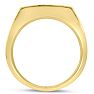 Men's 1ct Diamond Ring In 10K Yellow Gold Image-4