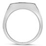 Men's 1ct Diamond Ring In 14K White Gold Image-4