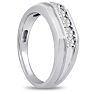 Men's 1/2ct Diamond Ring In 10K White Gold Image-6