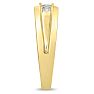 Men's 1/2ct Diamond Ring In 14K Yellow Gold Image-5
