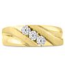Men's 1/2ct Diamond Ring In 10K Yellow Gold Image-1