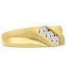Men's 1/2ct Diamond Ring In 10K Yellow Gold Image-2