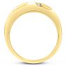 Men's 1/2ct Diamond Ring In 10K Yellow Gold Image-4