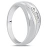 Men's 1/3ct Diamond Ring In 10K White Gold Image-6