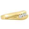 Men's 1/3ct Diamond Ring In 10K Yellow Gold Image-2