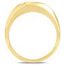 Men's 1/3ct Diamond Ring In 10K Yellow Gold Image-4